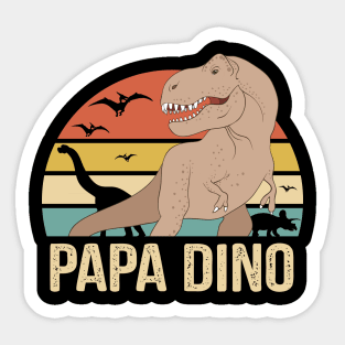 Dad Dino Gift For Papa in Fathers Day Sticker